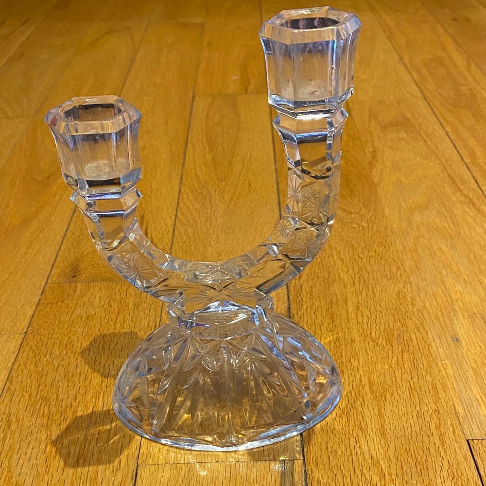 Vintage Elegant Crystal Candle Holder